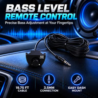 Bouton de commande universel pour amplificateur de voiture avec câble long pour système audio de subwoofer