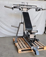 Machine de presse multifonction 4-en-1 robuste |   Combo de presse plate/inclinée/déclinée et de presse épaules |   Machine de musculation du haut du corps compacte