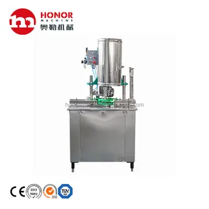 Factory hot 400ml sale Water Filling Machine for Semi automatic Beer Can Filling Capping Machine Price