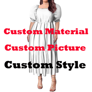 Hot Sales Pacific Island <strong>Dress</strong> Pattern Tapa Design Ruffle Puff Sleeve Midi <strong>Dress</strong> <strong>Plus</strong> <strong>Size</strong> Melanesia Womens Pleated Tiered <strong>Dress</strong> - Product Image 5