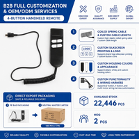Contrôleur portable à double moteur à 4 boutons, conception ergonomique de semelle de chaussure, modèle en plastique ALWSK-07