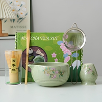 Ensemble de fouets à matcha en céramique NEWELL, ensemble de bols à matcha, ensemble de thé matcha avec support pour fouet pour la cérémonie du thé japonaise et l'usage domestique