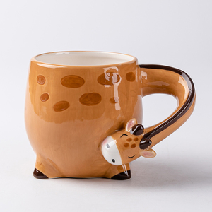 Nuove tazze di ape in ceramica personalizzate 3d Cartoon, simpatica tazza di ape gialla - Product Image 3