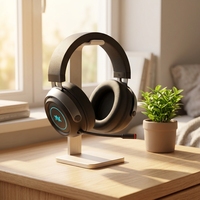 Casque de jeu RGB sans fil, casque Bluetooth supra-auriculaire avec micro, haut-parleur de 50 mm, mode double 2.4G BT 5.3, faible latence, éclairage LED