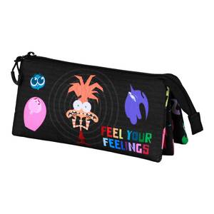 Estuche para lápices triple Karactermania para Disney Pixar Inside Out 2 Feeling, multicolor - Product Image 1
