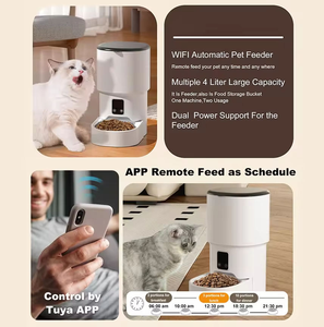 4L Grande Capacité Faible <span class=keywords><strong>Avis</strong></span> Alimentaire APP Télécommande Réglable Smart Automatic Pet Feeder pour Chats et Chiens - Product Image 3