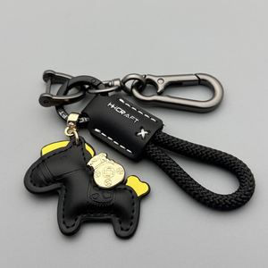 Handmade Leather Keychain Good Luck Horse Pendant <b>Key</b> <b>Rings</b> Car <b>Key</b> Chain 2026 Horse Year Keychain <b>Bag</b> Charm New Year Gift - Product Image 4