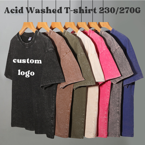 T-shirt graphique personnalisé sérigraphié DTG, vente en gros, t-shirt vierge délavé et vieilli, logo personnalisé, t-shirt vintage oversize pour homme - Product Image 3