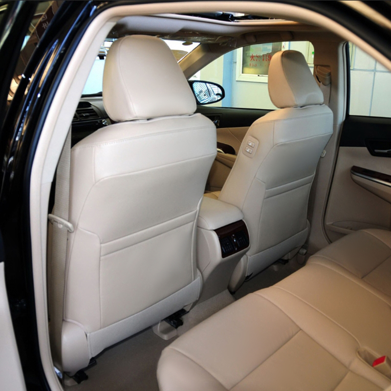 ORANGLES Custom Fit Faux Leather Seat Covers for Toyota Camry 2018-2024 Bahrain - detailed closeup view - illustrating benefits - Image 3 of 6 | created for all | Shop Custom Fit Faux Leather Seat Covers for Toyota Camry 2018-2024 Bahrain North Carolina | Free Shipping ORANGLES