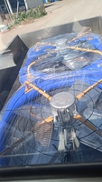 Ventilateur de refroidissement suspendu en plastique pour ferme laitière, pour étable à vaches, hangar à vaches
