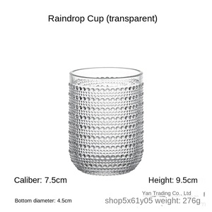 Verre à <span class=keywords><strong>vin</strong></span> classique en verre durable à motif diamant avec bouchon à <span class=keywords><strong>paille</strong></span>, lavable au lave-vaisselle, pour le camping, couleur originale élégante, vente en gros - Product Image 6