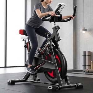 <span class=keywords><strong>Bicicleta</strong></span> de Spinning para Ejercicio en Casa, <span class=keywords><strong>Bicicleta</strong></span> Estática con Transmisión por Correa Silenciosa, Carga Máxima de 120 kg, Ejercicio en Interiores - Product Image 3