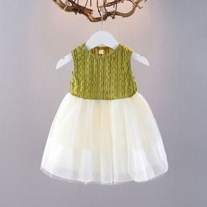 Filles nouveau 2025 mode <span class=keywords><strong>petite</strong></span> fille <span class=keywords><strong>été</strong></span> modèles princesse gilet jupe moelleux gaze licou <span class=keywords><strong>robe</strong></span> sous - Product Image 2
