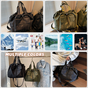 Bolsa <span class=keywords><strong>de</strong></span> Deporte Personalizable con Cordón, Gran Capacidad, <span class=keywords><strong>Diseño</strong></span> <span class=keywords><strong>de</strong></span> Broche, para Actividades al Aire Libre, Fitness, Entrenamiento, Equipaje, Portátil, Bandolera, Bolso Tote - Product Image 4