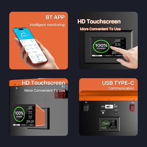 Hộp pin Lifepo4 12V 24V 280Ah, hộp BMS JK, có cổng USB, hộp pin tự chế, hộp pin 280Ah, chân đứng - Product Image 3