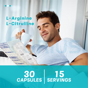 Cápsulas de L-Arginina y L-Citrulina, Mejora la Energía Masculina, Resistencia, Rendimiento Atlético, Suplemento de Óxido Nítrico, Suplemento Dietético - Product Image 4
