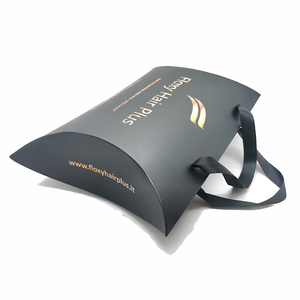 Meijei Hộp Gối Nối Tóc Lớn In Màu Vàng Tùy Chỉnh Bán Sỉ Hộp Gấp Tóc Giả Đóng Gói Có Tay Cầm - Product Image 4