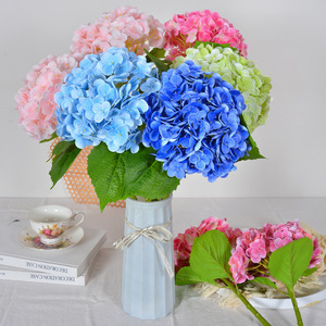 Fleurs artificielles d'hortensia Laixing, branche unique, en caoutchouc souple, impression 3D, style moderne, décorations de mariage - Product Image 1