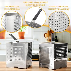 Stainless steel multi-compartment <b>pot</b> Strainer for <b>vegetables</b> and noodles Induction stove compatible - Product Image 2
