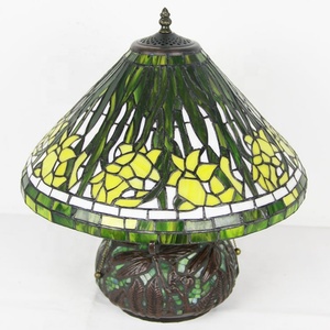 Lampes de bureau sur mesure LongHuiJing, style Tiffany, abat-jour en verre teinté en bambou, lampe de table pour la décoration d'hôtel - Product Image 5