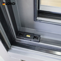 Ventana Abatible de Aluminio Moderna Personalizada Eloyd, Triple Aislamiento, Vidrio Low-E, Aislamiento Térmico, Calificada por Energy Star