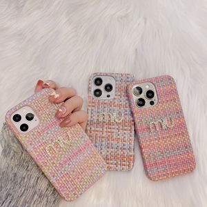 Nouvel Design Mignon Styles Ins Motif Tressé M Diamant Texture Mate <span class=keywords><strong>Coque</strong></span> de Téléphone <span class=keywords><strong>Portable</strong></span> Antichoc - Product Image 2
