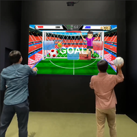 Proveedor de China, gran oferta, juego de fútbol de realidad Virtual para interiores, Robot Digital de fútbol para interiores, juego de pared de fútbol interactivo