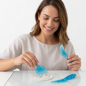 Juego de Cuchillos para Queso de Resina con Textura de Mármol Azul, Ecológicos, Aptos para Lavavajillas, Utensilios de Cocina - Product Image 1