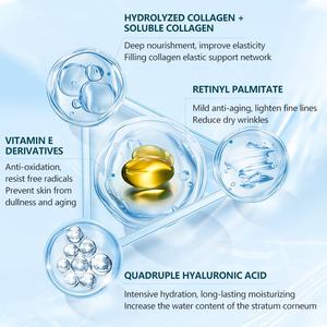 O'KADY Crème pour le <span class=keywords><strong>visage</strong></span> au collagène et au rétinol 50ml | Hydratant anti-âge raffermissant éclaircissant hydratation en profondeur utilisation <span class=keywords><strong>de</strong></span> <span class=keywords><strong>jour</strong></span> - Product Image 4