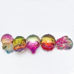 Nouvel Arrivage YearsCrystal Sculpture d'animal en cristal, Coq en verre Liuli 3D, Jaune, 8 cm, Écologique, Poli - Product Image 4