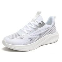 Chaussures de course légères personnalisées avec logo pour hommes et femmes, respirantes, en maille, confortables, antidérapantes, pour la marche, le yoga, la remise en forme, la salle de sport
