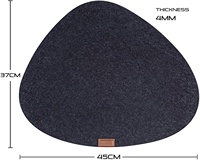 Napperon lavable en feutre antidérapant, 4 tapis de Table en feutre avec 4 dessous de verre et 4 sacs de couverts pour couteau et fourchette, livraison gratuite