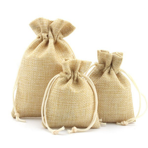 Bolsa de Yute y Lino para Joyería, Bolsa de Artesanía de Lujo para Accesorios para el Cabello, Bolsa para Joyas, para Empaque de Regalos - Product Image 3
