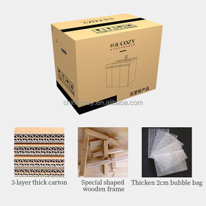 Mueble de baño multifuncional moderno resistente al agua con espejo inteligente y cajón de lavabo para hoteles - Product Image 4