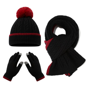 <span class=keywords><strong>Ensemble</strong></span> d'hiver pour enfants prêt à être expédié, 3 pièces, <span class=keywords><strong>bonnet</strong></span> en tricot pour enfants, écharpe, gants tactiles, <span class=keywords><strong>ensemble</strong></span> pour garçons et filles, expédition en 24h - Product Image 5