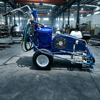 Machine à repiquer les lignes de marquage routier manuelle avec câble de guidage de 100 m pour un travail de traçage parfaitement parallèle