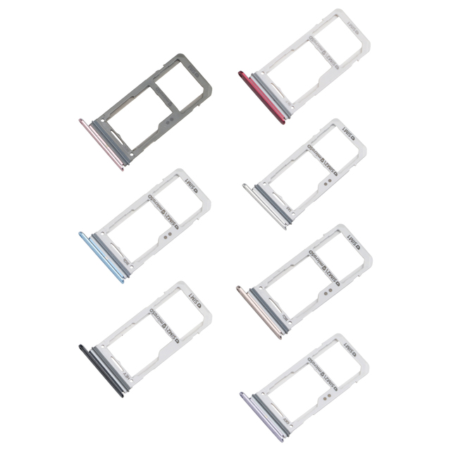 Single Dual Sim Card Tray Slot 7colors Frame Holder Replacement for Samsung Galaxy S8 S8 Plus S8P Phone Accessories