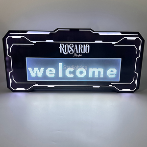Tùy chỉnh logo Acrylic điều khiển từ xa có thể sạc lại App lập trình chỉnh sửa tin nhắn LED dấu hiệu hiển thị quảng cáo Màn hình Bar Đảng - Product Image 3