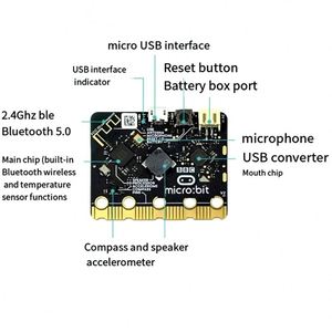 Microbit V2 Micro:bit V2.2 Placa de Desarrollo Micro:bit Aprende a Programar en Python Programación Gráfica Bit V2 - Product Image 5