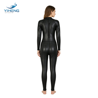 Combinaison de plongée en néoprène lisse à fermeture éclair sur le devant, manches longues, épaisseur 3 mm, pour le triathlon, la plongée, le surf et la plongée libre, pour hommes