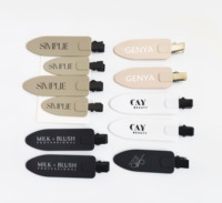 Genya Clips Cheveux Longs 7cm Anti-Plis Personnalisables LOGO Mat, Épingles Anti-Marques 8cm Grandes, Clips à Boucles pour Soins de la Peau