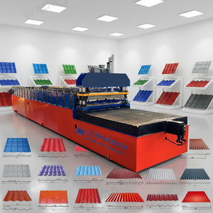 ระบบตัดแบบไม่หยุดชะงักความเร็วสูงสำหรับแผ่นหลังคาเหล็ก IBR เครื่องขึ้นรูปหลังคาโลหะแบบม้วนเย็น - Product Image 1