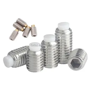 stainless steel nylon plastic plunger copper brass/nylon tip machine meter buffer screw set screw