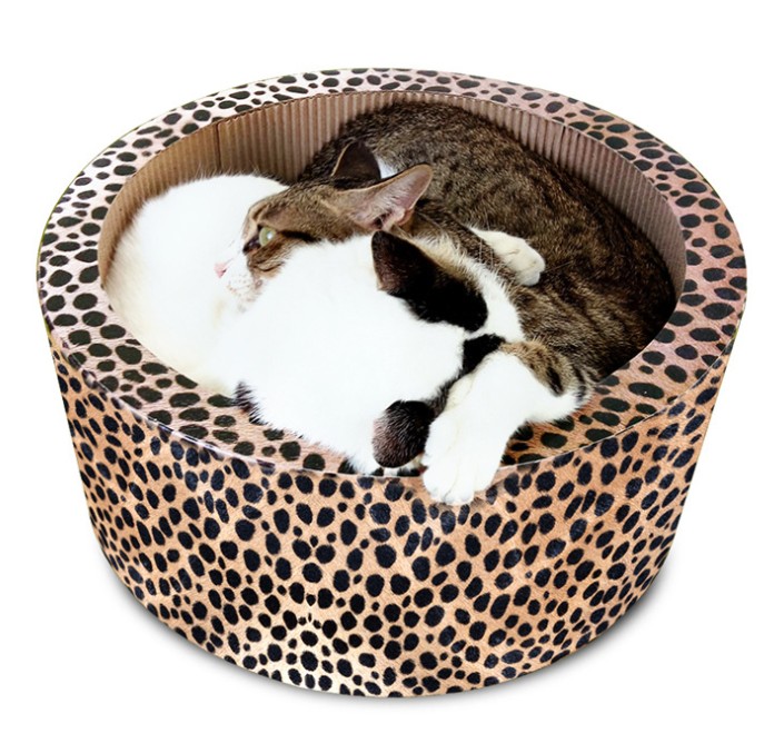 Привлекательная круглая Когтеточка для кошек с леопардовым/красным/крутым синим узором, Когтеточка в форме бочонка, Когтеточка для шлифовки когтей