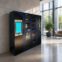 Système de casier intelligent commercial MJK avec reconnaissance faciale, RFID, code-barres, armoire électronique avec port de charge