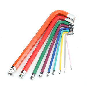Chất Lượng Cao <span class=keywords><strong>9Pcs</strong></span> Bóng Điểm Hex Key Đầy Màu Sắc Lớp Phủ Cờ Lê Thiết Lập - Product Image 4