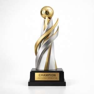 Trophée <span class=keywords><strong>de</strong></span> football sculptural WeiVista en résine, prix <span class=keywords><strong>de</strong></span> championnat personnalisé, fabricant en gros - Product Image 2