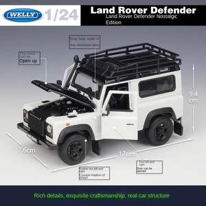 Welly 1:24 L y Rover D <span class=keywords><strong>Efender</strong></span> coche Metal coleccionable simulación Die Cast coche aleación coche modelo juguete vehículo - Product Image 2