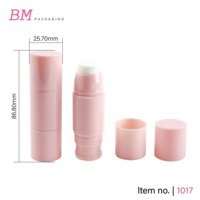 2 faces rose blush stick tube emballage cosmétique deux sied blush stick conteneur avec pinceau ou éponge
