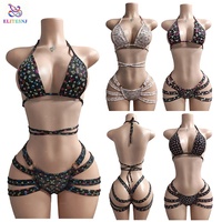 ELITES Vente directe d'usine, vente en gros, vêtements de danse exotiques personnalisés de luxe pour filles sexy avec strass